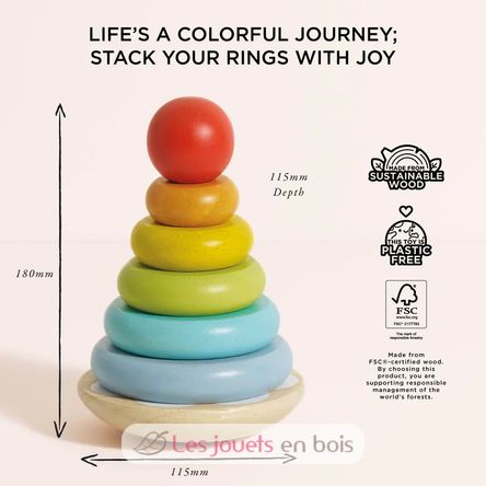 Regenbogen Stapelspiel TV-PL011 Le Toy Van 4