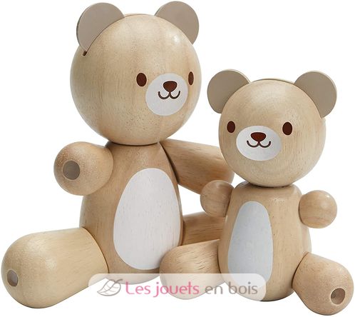 Mama und Baby artikuliert Bär PT5264 Plan Toys 1