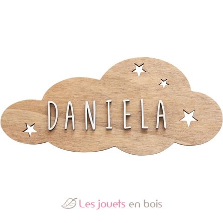 Personalisiertes Wandschild - Wolke VI-PL43 Vintiun 2