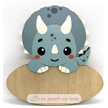 Personalisiertes Wandschild Triceratops VI-PLP08 Vintiun 1