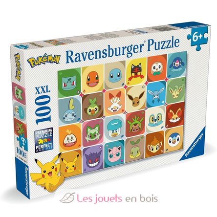 Puzzle Pokemon Gesichter 100 Teile XXL RAV12004320 Ravensburger 1