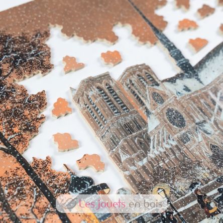 Erster Schnee auf Notre-Dame von Delacroix A1314-650 Puzzle Michele Wilson 3