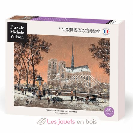 Erster Schnee auf Notre-Dame von Delacroix A1314-650 Puzzle Michele Wilson 1
