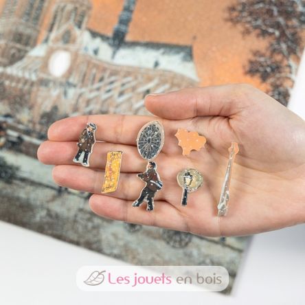 Erster Schnee auf Notre-Dame von Delacroix A1314-650 Puzzle Michele Wilson 2