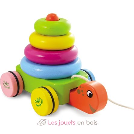 Aufstapelbare zu ziehende Schildkröte V0342-2528 Vilac 1