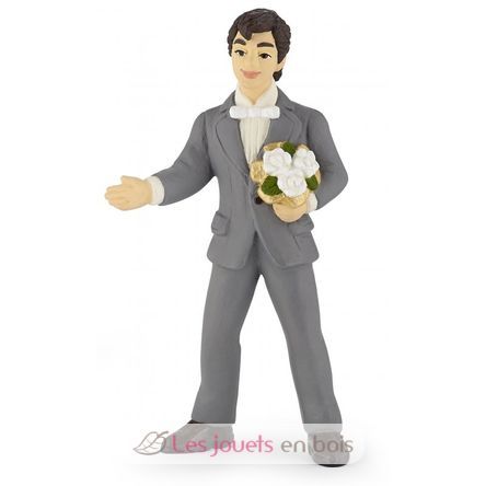 Figur des Bräutigams mit dem Blumenstrauß PA39012-3983 Papo 1
