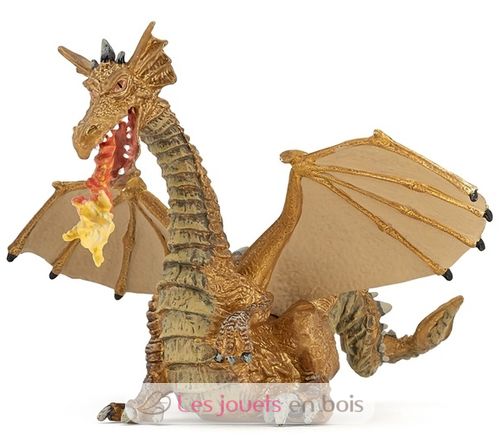 Goldene Drachenfigur mit Flamme PA39095-4786 Papo 1