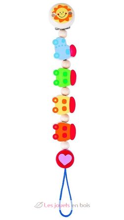 Schnullerkette Zug HE762620-5118 Heimess 1
