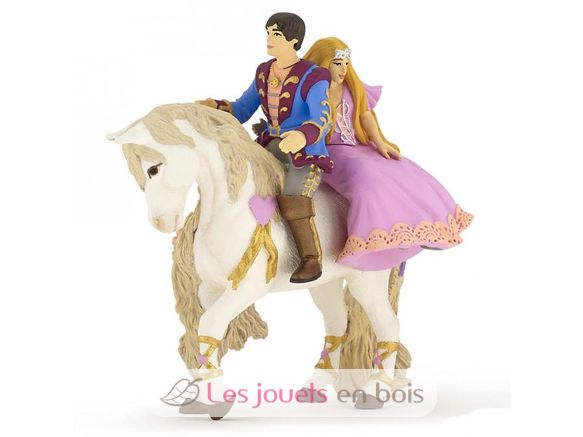 Figur eines Prinzen und einer Prinzessin zu Pferd PA39094-5266 Papo 1