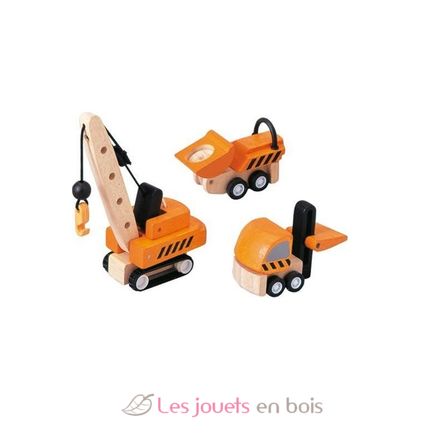 Baufahrzeuge aus Holz PT6087 Plan Toys 1