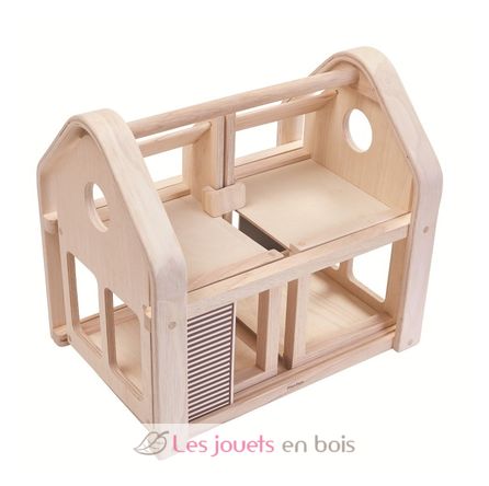 Möbliertes 3-in-1-Puppenhaus PT7611 Plan Toys 8