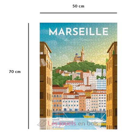 Puzzle Marseille-Plakat 1000 Teile NA12002003 Nathan 2