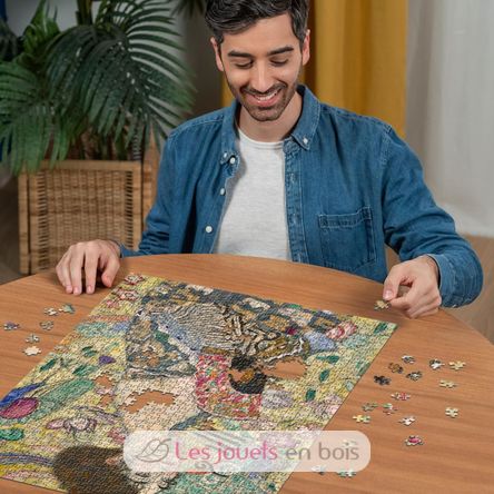 Puzzle Dame mit dem Fächer Gustav Klimt 1000 Teile RAV12001132 Ravensburger 4