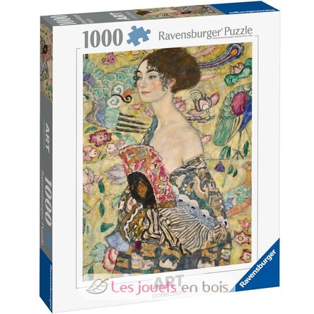 Puzzle Dame mit dem Fächer Gustav Klimt 1000 Teile RAV12001132 Ravensburger 6