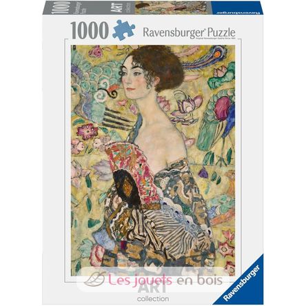 Puzzle Dame mit dem Fächer Gustav Klimt 1000 Teile RAV12001132 Ravensburger 1