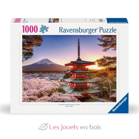 Puzzle Kirschblüten am Berg Fuji 1000 Teile RAV12000582 Ravensburger 1