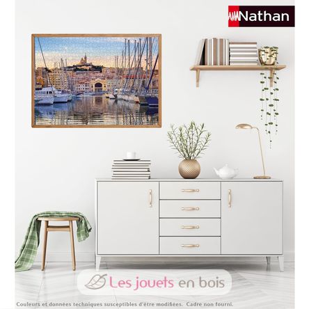 Puzzle Der alte Hafen von Marseille 1000 Teile NA12002010 Nathan 4