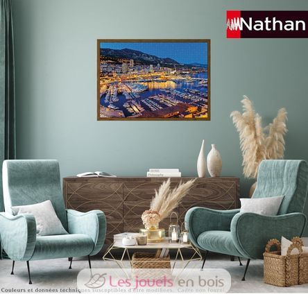 Puzzle Eine Nacht im Hafen von Monaco 1500 Teile NA12002012 Nathan 4