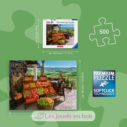 Puzzle Obst- und Gemüsemarkt in Kroatien 500 Teile RAV12001814 Ravensburger 3