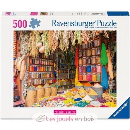 Puzzle Gewürzmarkt in Marokko 500 Teile RAV12001816 Ravensburger 1