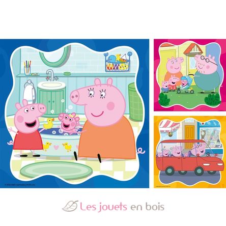 Puzzle Peppa Pig Familie zuerst 3x49 pcs RAV12004288 Ravensburger 2
