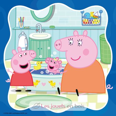 Puzzle Peppa Pig Familie zuerst 3x49 pcs RAV12004288 Ravensburger 4