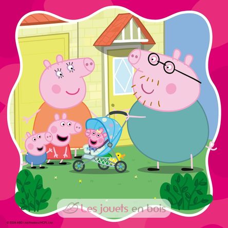 Puzzle Peppa Pig Familie zuerst 3x49 pcs RAV12004288 Ravensburger 5