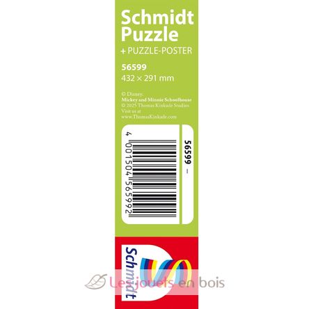 Puzzle Mickey und Minnie Schulhaus 200 Teile S-56599 Schmidt Spiele 4
