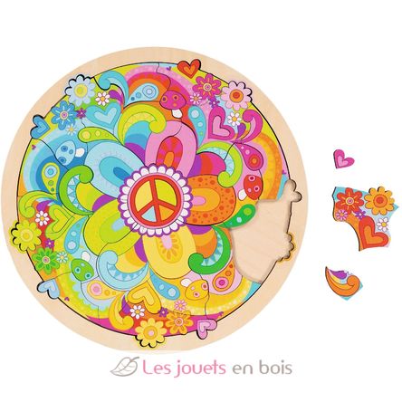 Einlegepuzzle Mandala Flowers GK57303 Goki 2