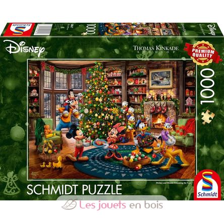 Puzzle Mickey schmückt den Weihnachtsbaum 1000 Teile S-58047 Schmidt Spiele 1
