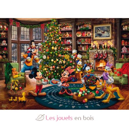 Puzzle Mickey schmückt den Weihnachtsbaum 1000 Teile S-58047 Schmidt Spiele 2