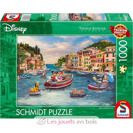 Puzzle Mickey und Minnie in Italien 1000 Teile S-58053 Schmidt Spiele 1