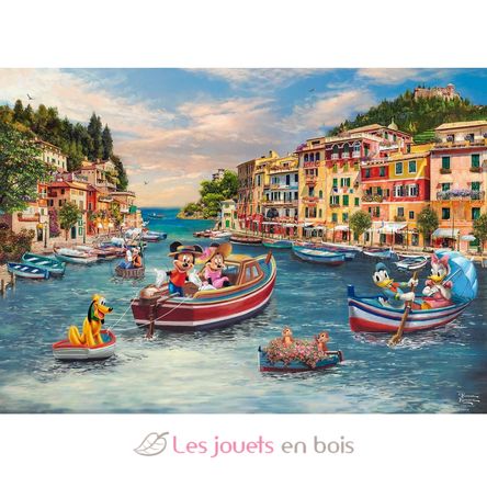 Puzzle Mickey und Minnie in Italien 1000 Teile S-58053 Schmidt Spiele 2