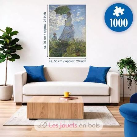 Puzzle Frau mit Sonnenschirm Claude Monet 1000 Teile RAV12002026 Ravensburger 4