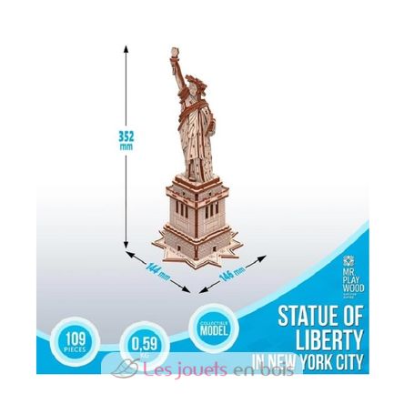 Freiheitsstatue Modell Bausatz GI-PWSTA Mr Playwood 3