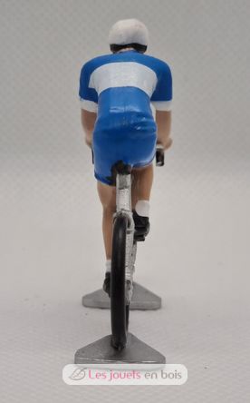 Radfahrer Figur R Blau-weißes Trikot FR-R11 Fonderie Roger 2