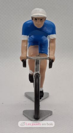 Radfahrer Figur R Blau-weißes Trikot FR-R11 Fonderie Roger 4