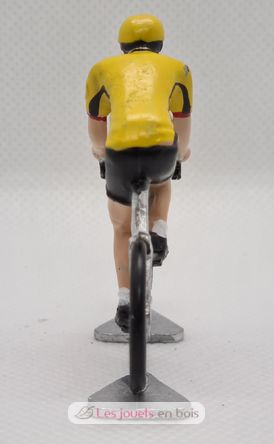 Radfahrer Figur R Gelbes Trikot mit schwarzer Umrandung FR-R12 Fonderie Roger 2
