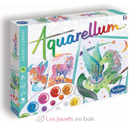 Aquarellum Einhörner und Pegasi SS-6394 Sentosphère 1