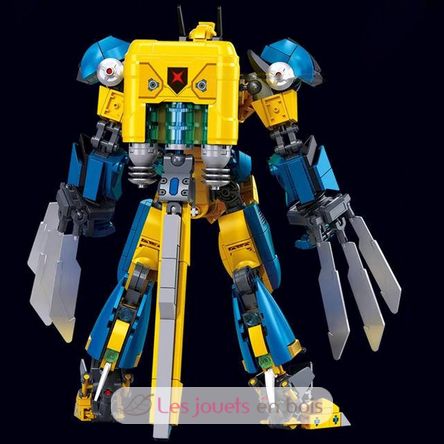 Roboter Super PR Mecha gelb blau SL-M38-B1298 Sluban 5