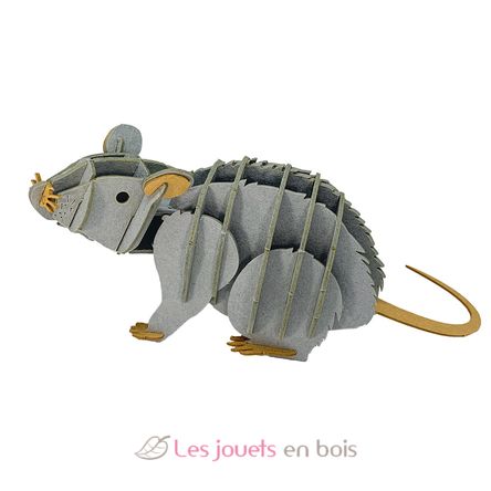 3D Papiermodell - Ratte FRI-11760 Fridolin 1