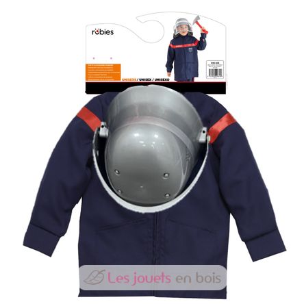Feuerwehrjacke und Helm, 5-8 Jahre R159972 Rubies 3