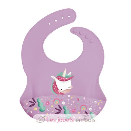 Silikon-Lätzchen Sparkly das Einhorn SJ-SI0986 Sassi Junior 1