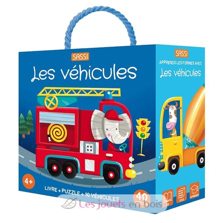 Buch und Puzzle Die Fahrzeuge SJ-305571 Sassi Junior 1
