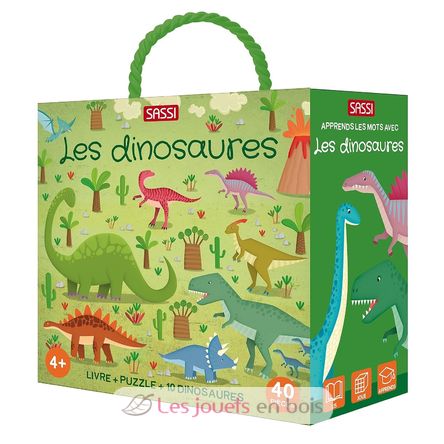 Buch und Puzzle Die Dinosaurier SJ-307551 Sassi Junior 1