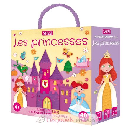 Buch und Puzzle Die Prinzessinnen SJ-310506 Sassi Junior 1