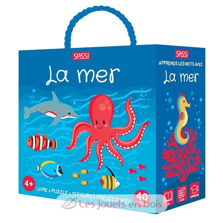Buch und Puzzle Das Meer SJ-313767 Sassi Junior 1