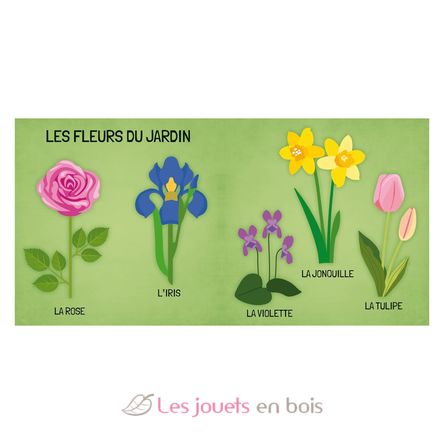 Buch und Puzzle Die Blumen SJ-313798 Sassi Junior 4