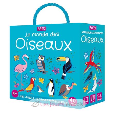 Buch und Puzzle Die Vögel SJ-329331 Sassi Junior 1