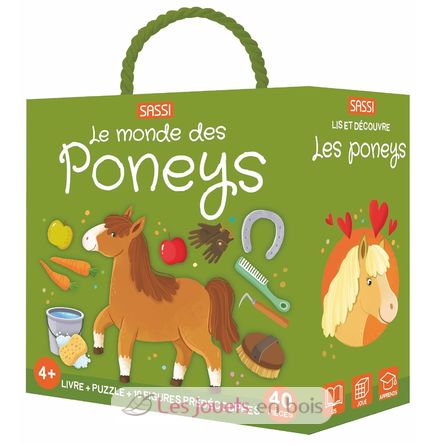 Buch und Puzzle Die Ponys SJ-329898 Sassi Junior 1